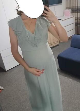 Платье в пол, длинное можно беременно