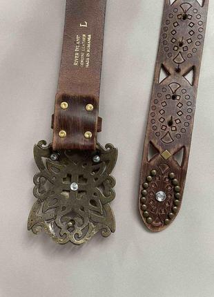 Винтажный кожаный ремень, редкость