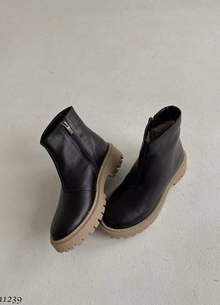 Черевики шкіряні зимові7 фото