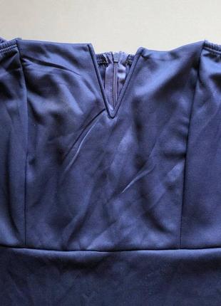 Коктейльне плаття синє xl6 фото