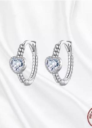 Сережки кільця срібло silver_pandora original