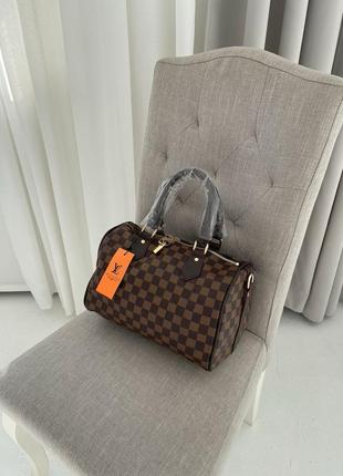 Женская сумка louis vuitton speedy в дорогу спорт зал бренда луи виттон