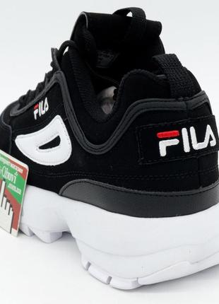 Женские черно белые кроссовки fila disruptor 2. топ качество! 38. размеры в наличии: 38, 39.3 фото