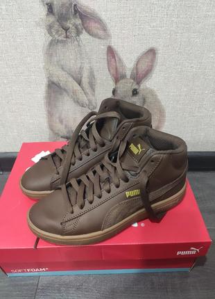 Кожаные демисезонные кроссовки Wild puma. оригинал!