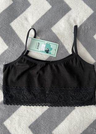 Бавовняний топ з мереживом aniele