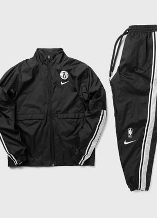 Спортивный костюм s,m,l nba brooklyn nets courtside tracksuit мужской dn8736-0101 фото