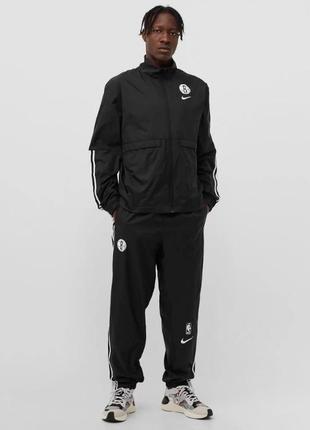 Спортивный костюм s,m,l nba brooklyn nets courtside tracksuit мужской dn8736-0103 фото