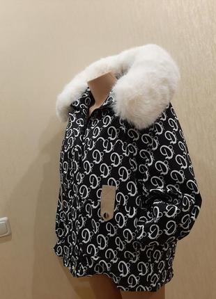 Ексклюзив пуховик dior куртка зимова з капюшоном1 фото