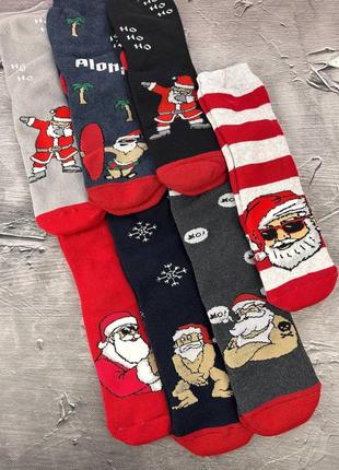 Мега набор теплых носков из 15 пар &lt;unk&gt; рождественский бокс носков на махре 41-45 размера4 фото