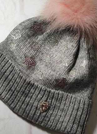 Теплая шапка для девочек