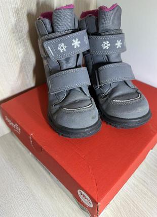 Детские зимние ботинки superfit, для девочки 27 размер2 фото