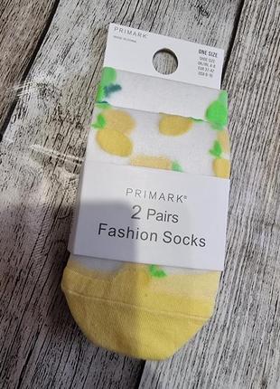 Жіночі шкарпетки з лимонами, набор 2 пари