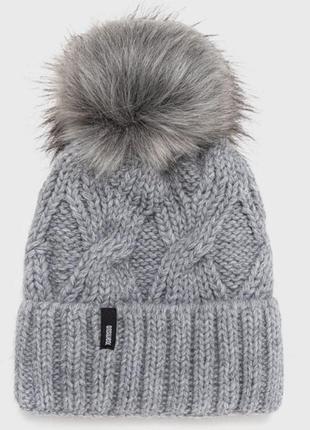 Шапка с бубоном, машинная вязка