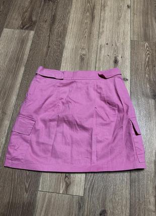 Розовая мини юбка2 фото