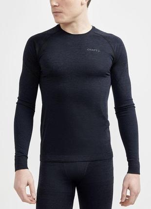 Термофутболка craft dry active comfort ls man black розмір s4 фото