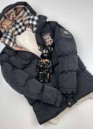 Мужская куртка / качественная куртка burberry в черном цвете на каждый день