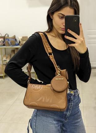 Сумка michael kors jet set logo crossbody bag with case for apple airpods pro оригінал