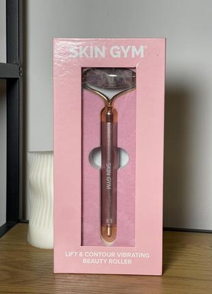 Вибрирующий роллер для лица skin gym amethyst vibrating lift &amp; contour beauty roller