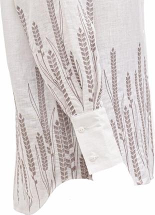 Блуза радміла біла жіноча льняна, галерея льону, 44-54рр.2 фото