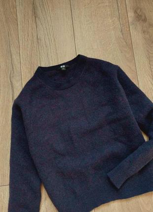 Вовняний светр uniqlo джемпер пуловер реглан шерстяной свитер uniqlo3 фото