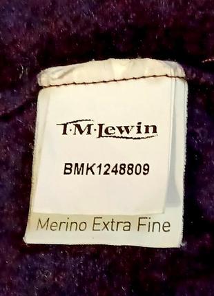 Брендовый 100% шерсть мериноса качественный мужской свитер полувер р.xxl от t.m.lewin3 фото