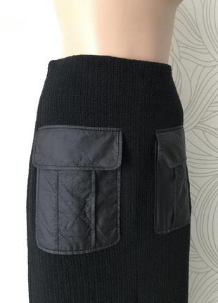 Стильная юбка с накладными карманами «zara»5 фото
