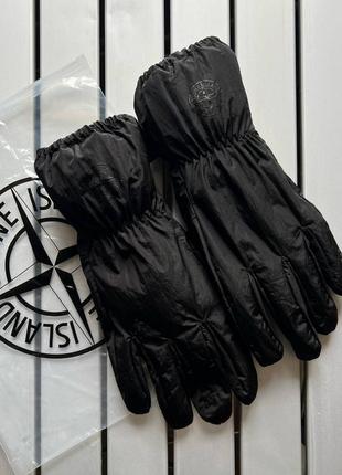 Перчатки зимние stone island рефлективные
