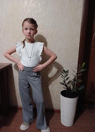 Палаццо брюки широкие 2