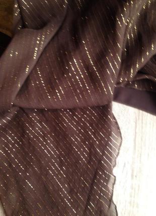 Шоколадное платье сарафан натуральный шелк4 фото