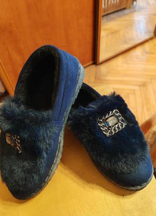 Тепленькие черевики на меху и с отделкой мехом из замши