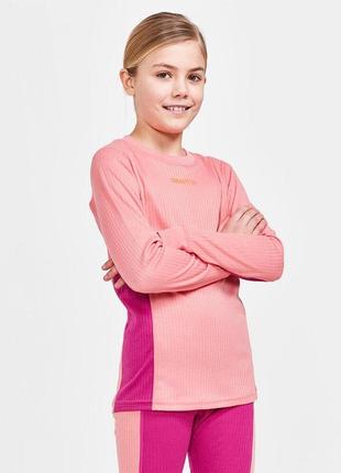 Комплект термобілизни craft core dry baselayer set junior coral roxo розмір 86-923 фото