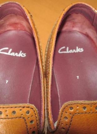 Брендові шкіряні туфлі clarks3 фото