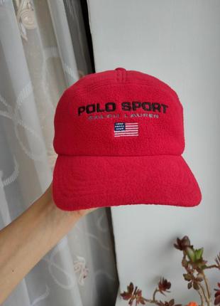 Вінтажна бейсболка polo sport ralph lauren usa унісекс флісова бейсболка s 54-562 фото