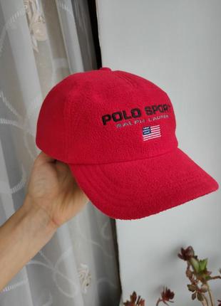 Вінтажна бейсболка polo sport ralph lauren usa унісекс флісова бейсболка s 54-561 фото