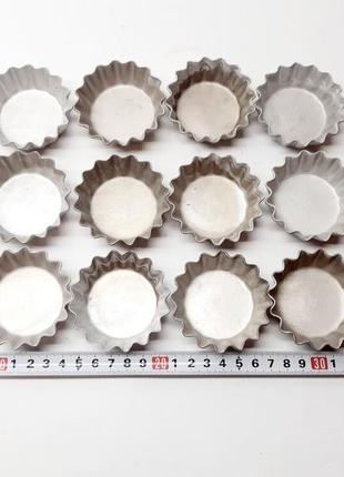 14 шт. вінтажні форми для випікання кексів і кошиків, клеймо, ціна, товстий алюміній ссер2 фото