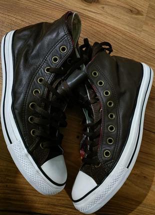 Kросівки стильні високі шкіряні оригінальні converse 44'5, 29 cm3 фото