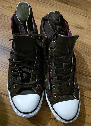 Kросівки стильні високі шкіряні оригінальні converse 44'5, 29 cm