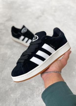 Зимние кроссовки adidas fur campus black5 фото