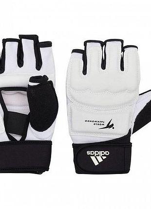 Рукавиці для тхеквондо з ліцензією wt  ⁇  білі  ⁇  adidas aditfg01