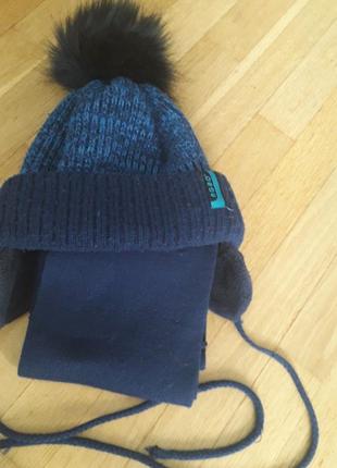 Набор шапка и шарф, зима, для мальчика