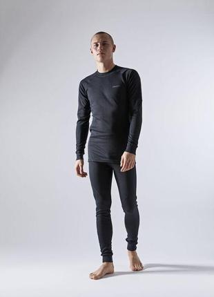 Комплект термобілизни craft core dry baselayer set man black розмір xs3 фото