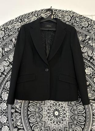 Jaeger класичний піджак жакет з карманами на одному ґудзику вовна