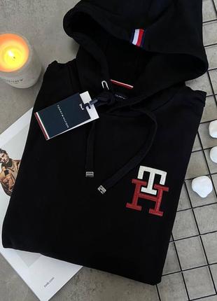 Мужское худи брендовое tommy hilfiger black2 фото