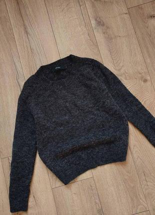 Вовняний светр джемпер пуловер мохеровий мохер оверсайз шерстяной свитер мохеровый2 фото
