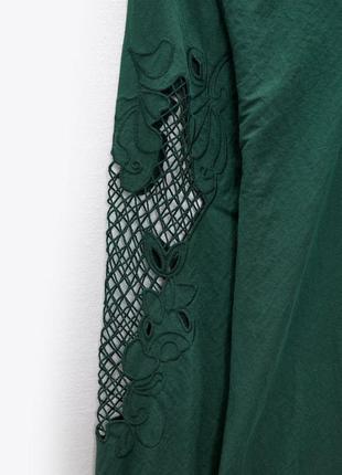 Довге плаття з вишивкою zara розмір м,6 фото