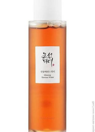 Восстанавливающий эссенционный тонер с женьшенем beauty of joseon ginseng essence water1 фото