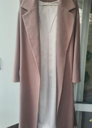 Пальто-халат кольору мокко5 фото