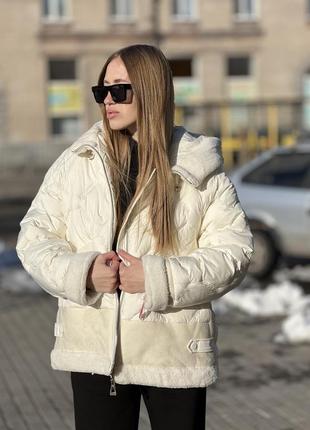Біла куртка бренду visdeer5 фото