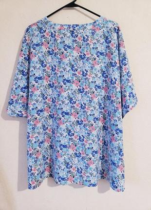 Новая удлиненная блуза с цветочным принтом jdwilliams  30 uk3 фото