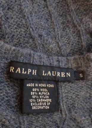 Брендовая винтажная супер теплая кофта р. s от ralph lauren made in hong kong4 фото